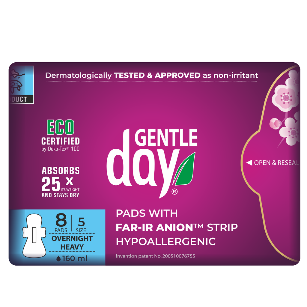 Organic Heavy Flow & Overnight Pads (8 pcs) I Non-Toxic