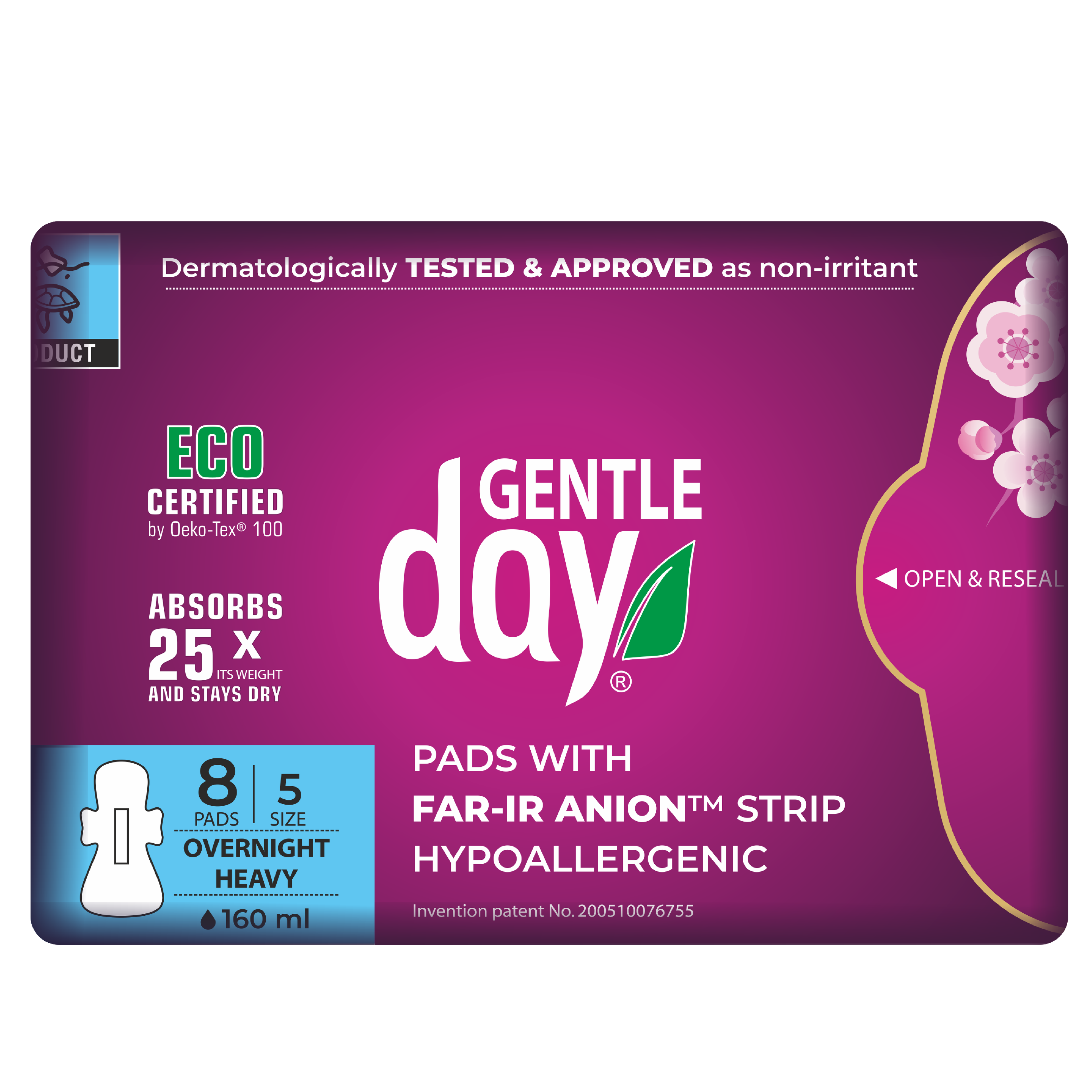 Organic Heavy Flow & Overnight Pads (8 pcs) I Non-Toxic