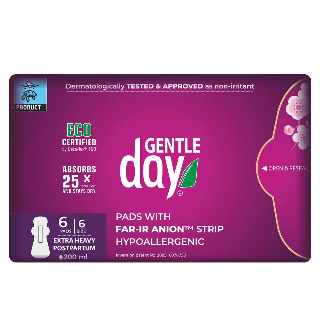 Organic Extra Heavy / Postpartum Pads (6 pcs) I Non-Toxic